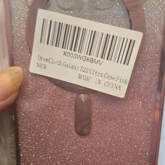 S22U Pink Glitter Phone Case NWT - Picture 2 of 4
